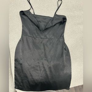 Black mini dress